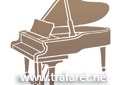 Szablony z nutami i muzykantami - Pianino