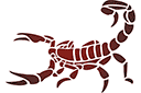 Szablony ze zwierzętami - Skorpion