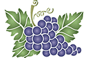 Szablony z rzeczami ogrodowymi - Kiść winogron 4