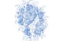 Szablony rosyjskie i słowiańskie - Wielki Gzhel 09