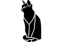 Szablony ze zwierzętami - Czarny kot