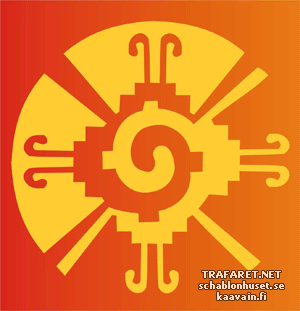 Hunab Ku - szablon do dekoracji