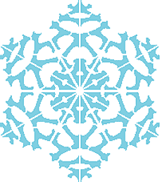 Śnieżynka I - szablon do dekoracji