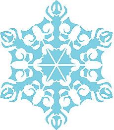 Śnieżynka VII - szablon do dekoracji