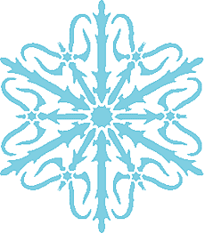 Śnieżynka IIX - szablon do dekoracji