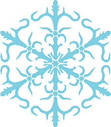 Śnieżynka XIV - szablon do dekoracji