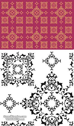 Filigranowy wzór - szablon do dekoracji