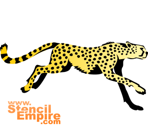 Gepard - szablon do dekoracji
