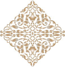 Arabeska rombowa - szablon do dekoracji