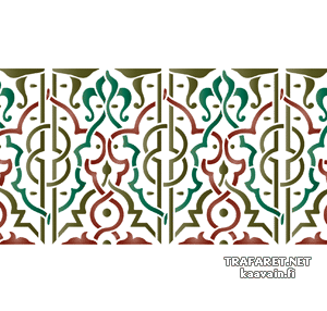 Arabeska bordiur 25 - szablon do dekoracji