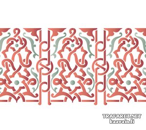 Arabeska bordiur 26 - szablon do dekoracji