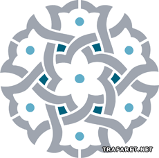 Mały arabski medalion - szablon do dekoracji