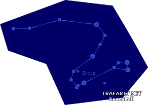 Gwiazdozbiór Smoka - szablon do dekoracji