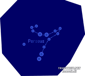 Gwiazdozbiór Perseusza - szablon do dekoracji