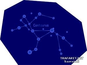Gwiazdozbiór Centaura - szablon do dekoracji