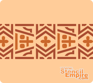 Aztecki bordiur 1 - szablon do dekoracji