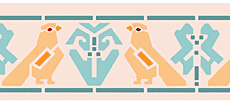 Ptaki Azteków - szablon do dekoracji