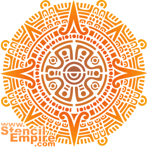 Słońce Azteków (Okrągłe szablony)