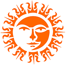 Azteckie słońce 2 - szablon do dekoracji