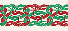 Tkane węże - szablon do dekoracji