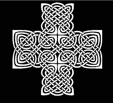 Krzyż celtycki - szablon do dekoracji