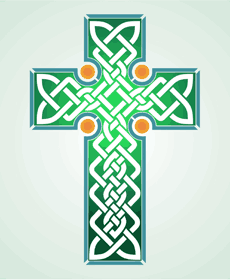Krzyż celtycki - szablon do dekoracji