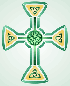 Krzyż celtycki 2 - szablon do dekoracji