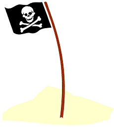 Jolly Roger - szablon do dekoracji