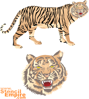 Tygrys (Szablony ze zwierzętami)