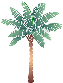 Palma (Szablony z roślinami i zwierzętami z dżungli)