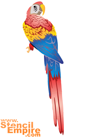 Papuga (Szablony ze zwierzętami)