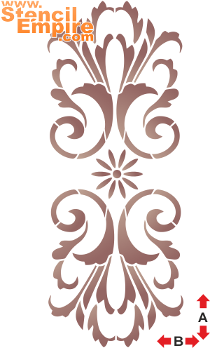 Klasyczny monogram 8 - szablon do dekoracji