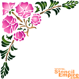 Róg magnolii - szablon do dekoracji