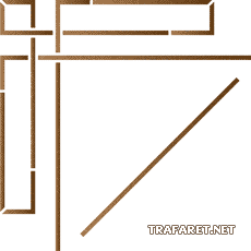 Kąt geometryczny 20 - szablon do dekoracji