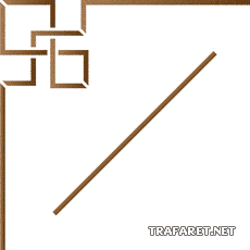 Geometryczny kąt 21 - szablon do dekoracji