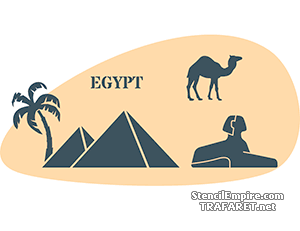 Egipt - szablon do dekoracji