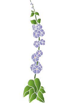 Prosty bindweed - szablon do dekoracji