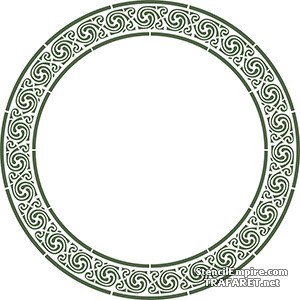 Wielki pierścień Celtów - szablon do dekoracji