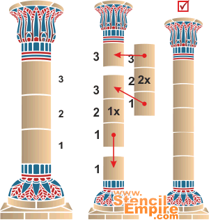 Kolumna 1 (Szablony stylizowane na Egipt)