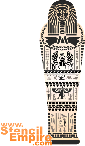 Mumia - szablon do dekoracji