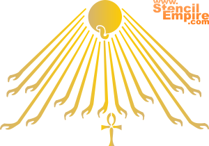 Słońce Ateny (Szablony stylizowane na Egipt)