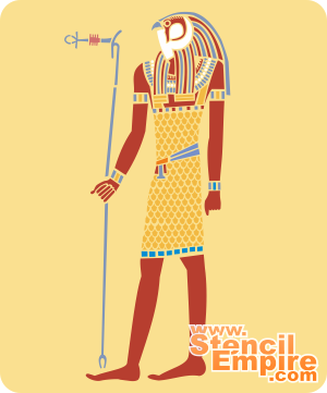 Bóg Horus - szablon do dekoracji