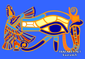 Oko Horusa - szablon do dekoracji