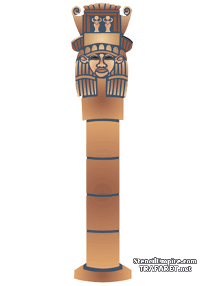 Kolumna faraona - szablon do dekoracji