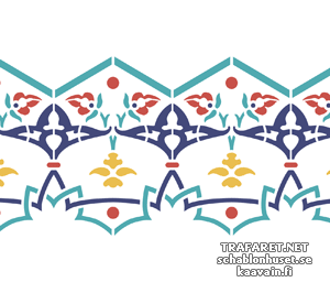 Arabeska bordiur 106b - szablon do dekoracji