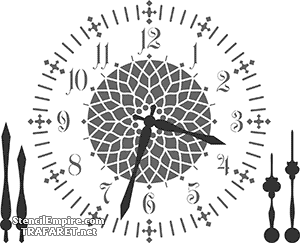 Tarcza zegara 9 - szablon do dekoracji