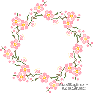 Pierścień Sakura 101 - szablon do dekoracji