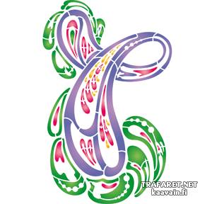 Paisley 216a - szablon do dekoracji