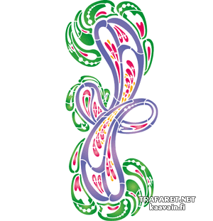 Paisley 216b - szablon do dekoracji