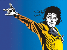 Michael Jackson - szablon do dekoracji